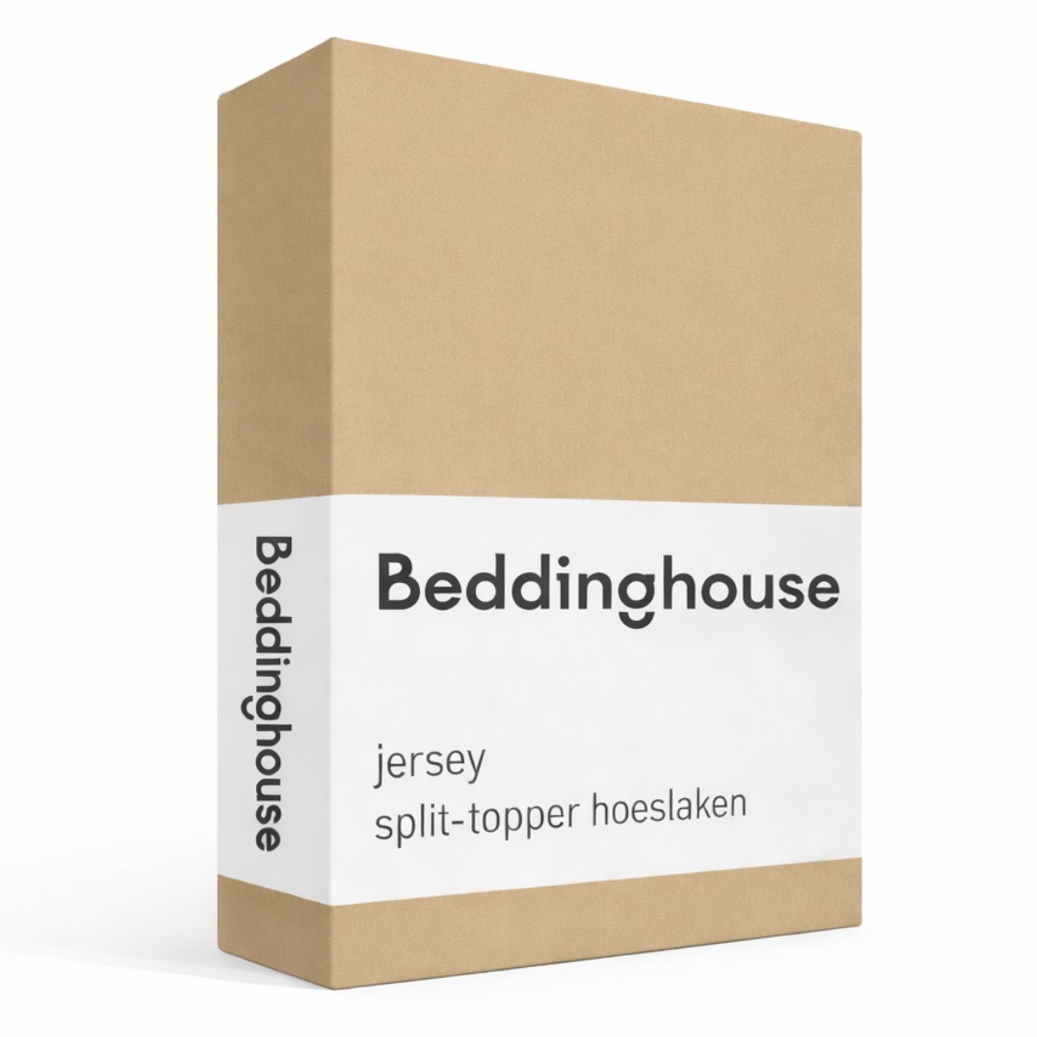 Beddinghouse Jersey Splittopper Hoeslaken - 180 x 200/220 cm - Camel