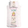 Little Monster Kinderdekbedovertrek - Princess Al Paca Roze - 140x200/220 cm